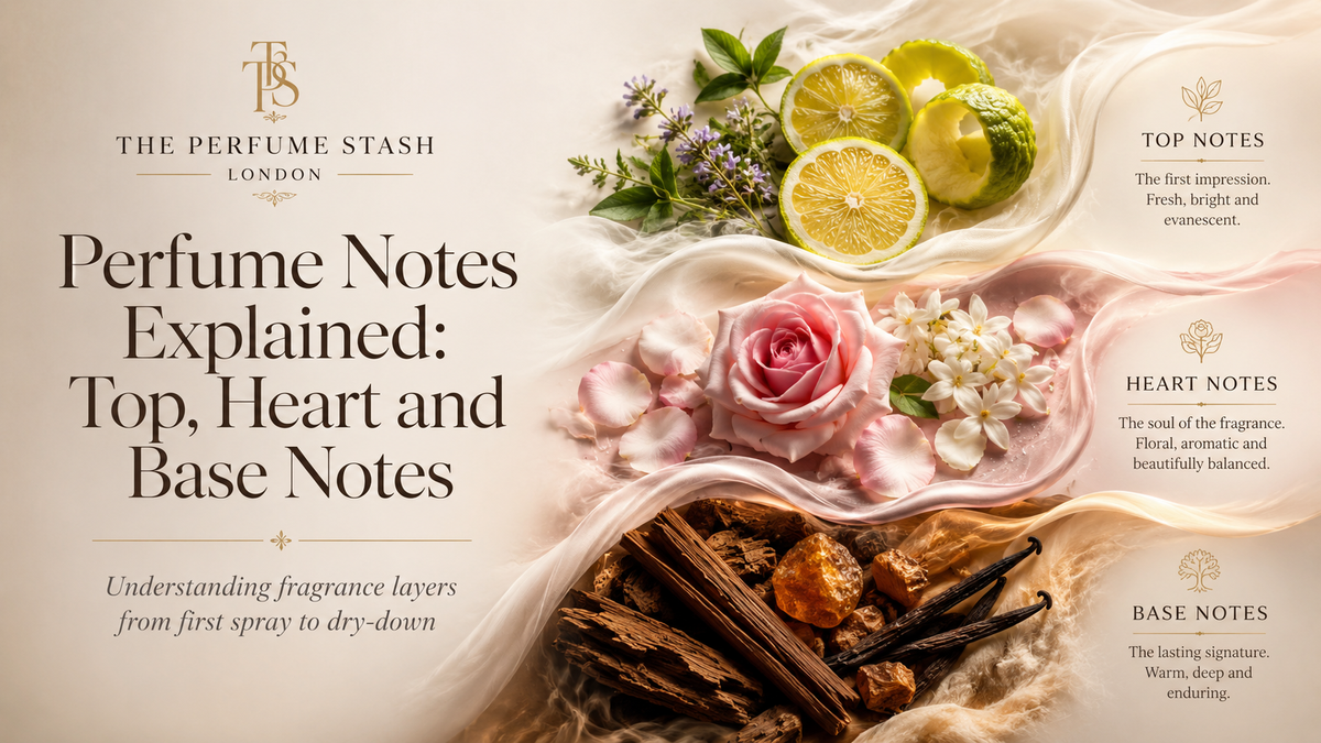 Perfume Notes Explained: Top, Heart & Base