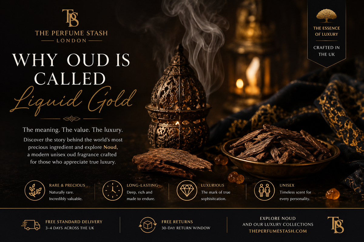 Why Oud Is Called Liquid Gold: Meaning, Value & Noud | The Perfume Stash London