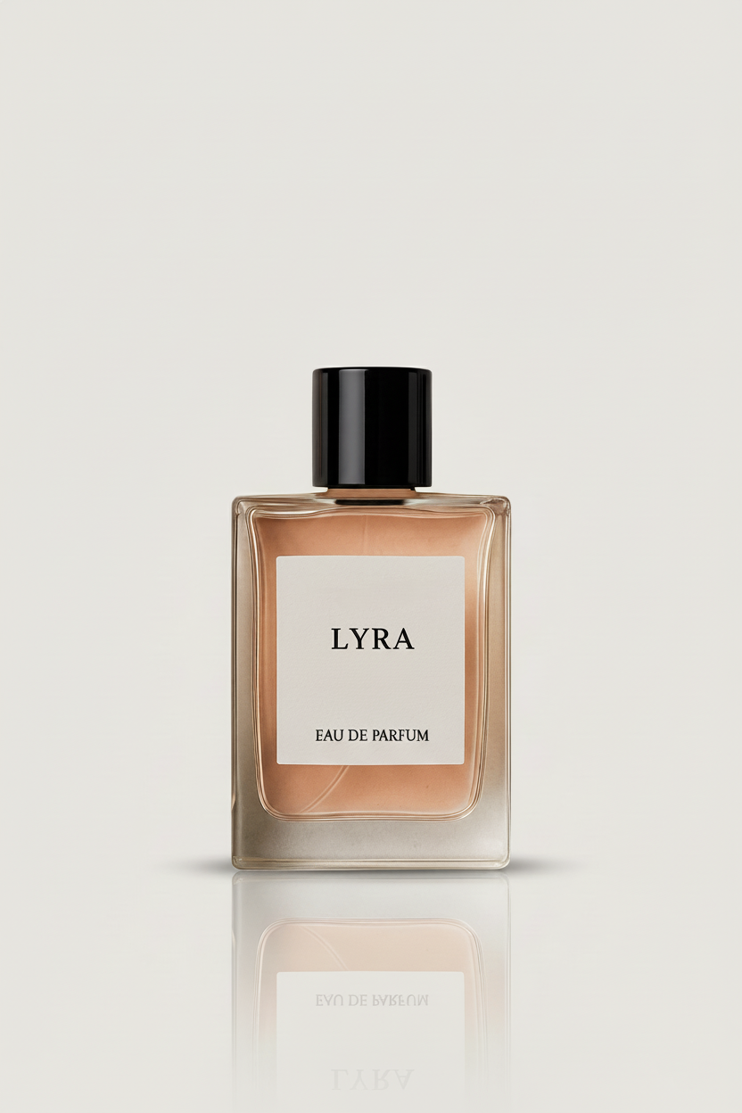 Lyra Eau de Parfum for women by The Perfume Stash London, a luxury fragrance with peach, jasmine, rose and vanilla