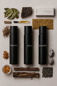 Thumbnail for Men’s Discovery Set by The Perfume Stash London featuring luxury perfume samples, premium long lasting fragrances to explore before choosing a full size bottle.