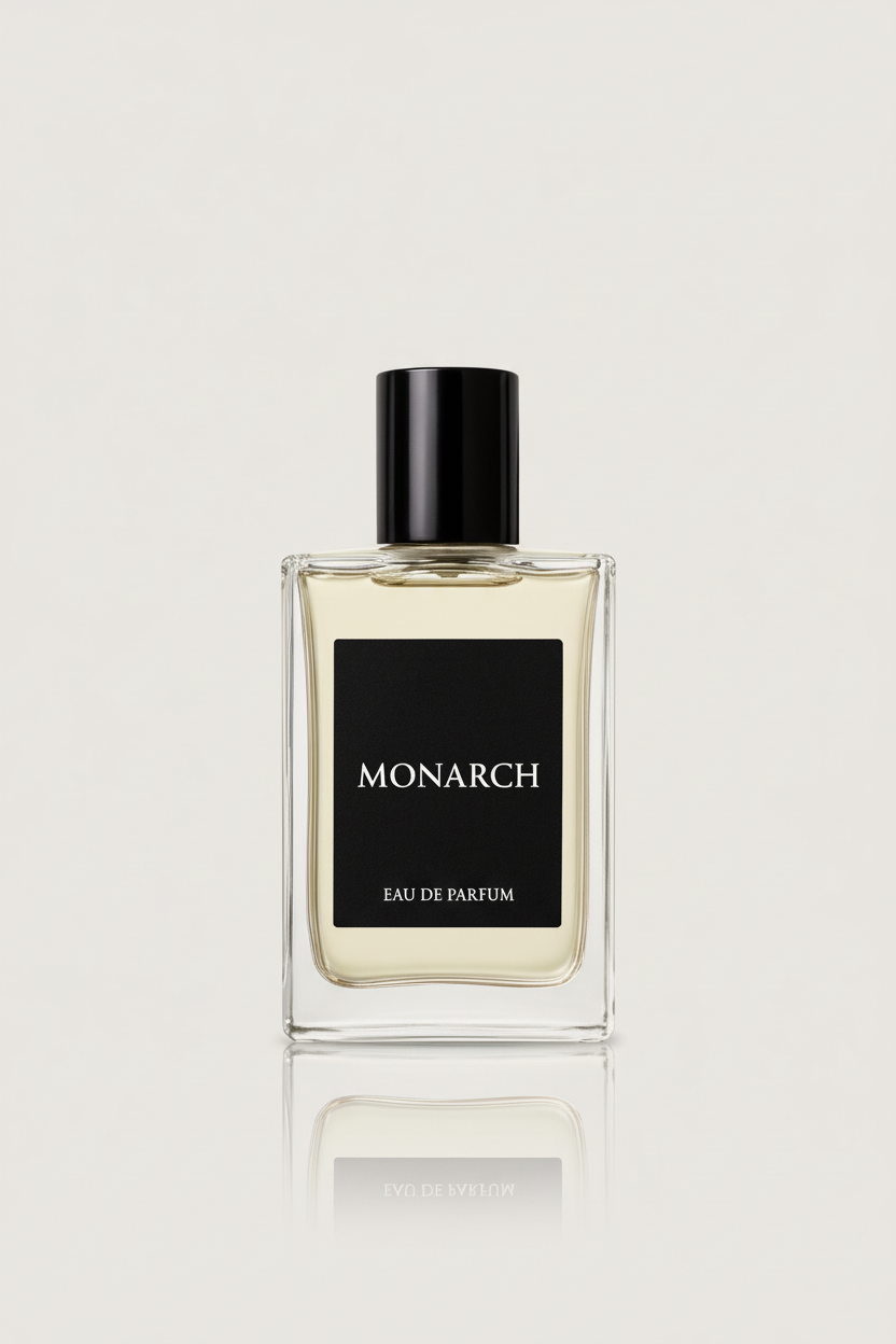 Monarch Eau de Parfum for men by The Perfume Stash London, a bold luxury fragrance with spicy citrus and musk